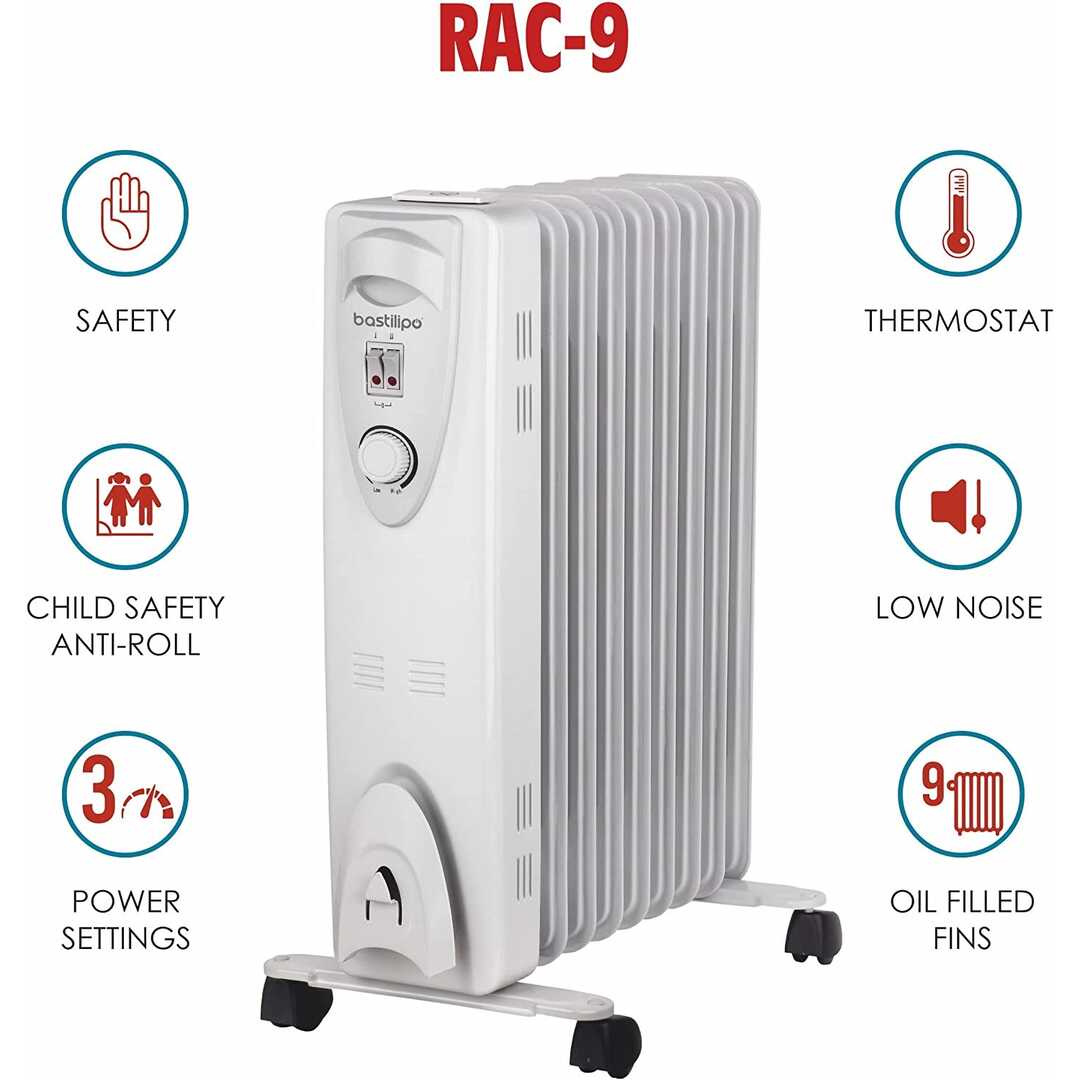 RADIADOR ACEITE BASTILIPO RAC92000 9E 2000W